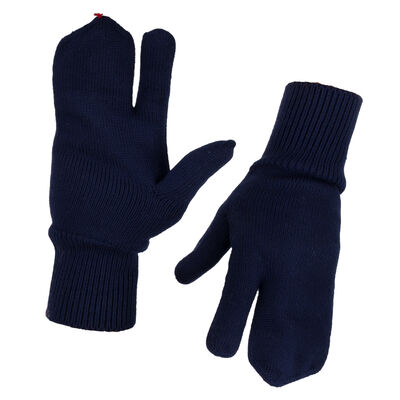 Trigger Mittens Wool Italian Airforce Blue | New
